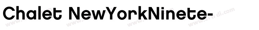 Chalet NewYorkNinete字体转换